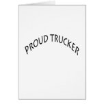 Camionero orgulloso felicitacion 