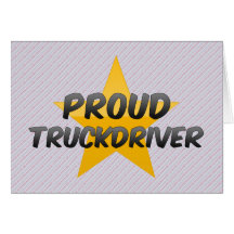 Camionero orgulloso tarjeton