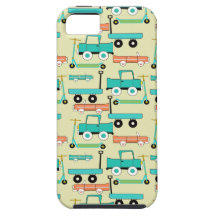 Camiones retros de los carros de los coches de las iPhone 5 Case-Mate cobertura