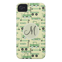 Camiones retros de los carros de los coches de las iPhone 4 protectores