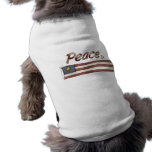 Camisa americana del perro de la paz ropa de mascota