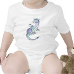 Camisa azul juguetona del dragón