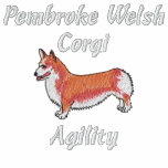 Camisa bordada agilidad bordada del Corgi Sudadera Con Capucha