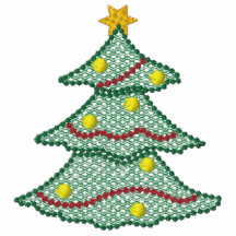 Camisa bordada árbol de navidad