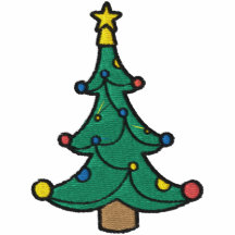 Camisa bordada árbol de navidad