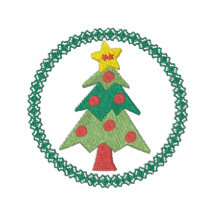 Camisa bordada árbol de navidad