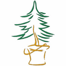 Camisa bordada árbol de navidad