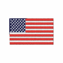 Camisa bordada bandera de los Estados Unidos de Am Polo Bordado