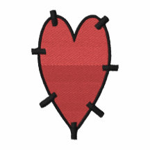 Camisa bordada corazón cosida