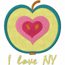 Camisa bordada corazón de Apple Sudadera Con Serigrafía