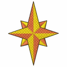 Camisa bordada de la estrella del norte del navida