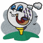 Camisa bordada de la pelota de golf del tubo que f