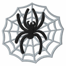 Camisa bordada del Web de araña de Halloween