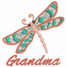 Camisa bordada mariposa adaptable de la abuela polo bordado