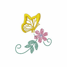 Camisa bordada mariposa adoptada de la madre