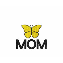Camisa bordada mariposa amarilla de las madres