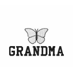 Camisa bordada mariposa azul de las abuelas