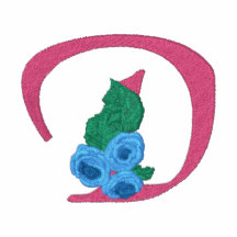 Camisa bordada monograma de los rosas de la letra  polo enbordado