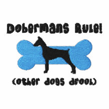Camisa bordada regla de los Dobermans (camiseta)