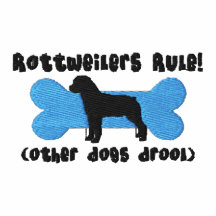 Camisa bordada regla de Rottweilers (polo)