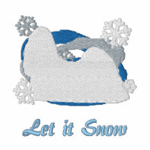 Camisa bordada Tzu de Shih del copo de nieve (mang