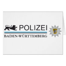 Camisa de Alemania del león de Polizei Tarjetas