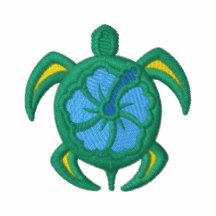 Camisa de Emrboidered de la tortuga de mar de la f
