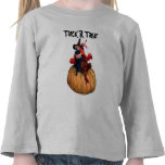 Camisa de Halloween del gato de la calabaza de la 
