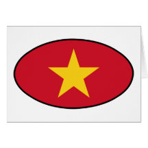Camisa de la bandera de Vietnam Tarjeta