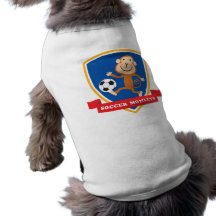 Camisa de la mascota del mono del fútbol camisa de mascota