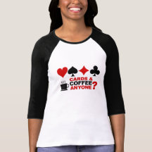 Camisa de las tarjetas y del café - elija el estil