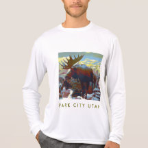 Camisa de los alces del recuerdo de Park City