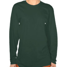 Camisa de manga larga androide verde de las señora