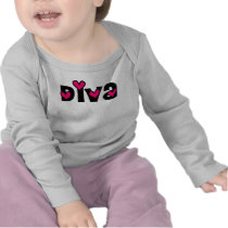 Camisa de manga larga de la diva camisetas