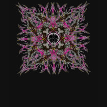 Camisa de manga larga gótica rosada del fractal camisetas