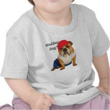 Camisa del bebé del perro del golpeador