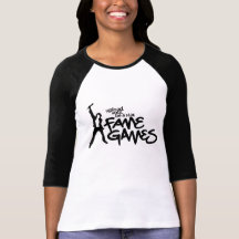 Camisa del béisbol de las señoras de los juegos de