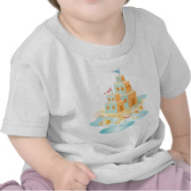 Camisa del castillo de arena del niño del KRW