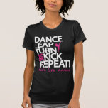 Camisa del cuello en v del bailarín de la repetici