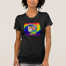 Camisa del marco de la foto del arco iris