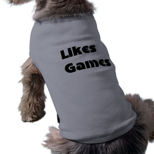 Camisa del mascota de los juegos de los gustos ropa de perros