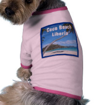 CAMISA del PERRO de Suráfrica (bazely playa) Camisetas De Perrito