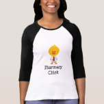Camisa del raglán del polluelo de la farmacia