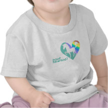 Camisa Hearted del arco iris del unicornio del niñ