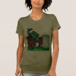 Camisa irlandesa borracha de las señoras del mono