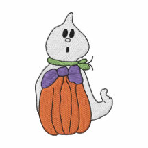 Camisa linda de Emb de la calabaza y del fantasma 