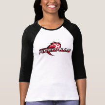 Camisa para mujer de las bolas de fuego