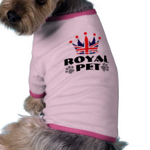 Camisa real del mascota del boda ropa de perro
