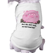 Camisa rosada del perro del cerdo camisetas de mascota