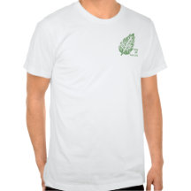 Camisa verde del personalizable de la hoja